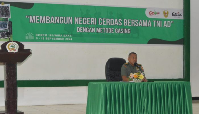 Korem 161/Wira Sakti Bekali Matematika Dasar Metode Gasing kepada Anggota