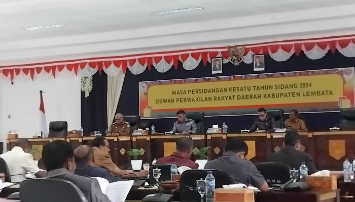 DPRD Lembata Gelar Rapat Paripurna Penyusunan Jadwal Kegiatan, Bupati Lembata Ingatkan Hari Puncak Pesta Perak Otonomi Daerah