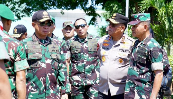 Panglima TNI dan Kapolda NTT Tinjau Langsung Dampak Erupsi Gunung Lewotobi Flotim