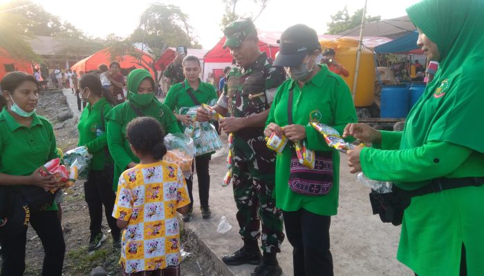 Danrem 161/Wira Sakti Pastikan Kebutuhan Dasar Pengungsi Gunung Lewotobi Laki-Laki Terpenuhi