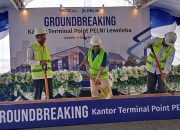 Dukung Konektivitas Maritim Nasional, Pelni Gelar Peletakan Batu Pertama Pembangunan Kantor Terminal Point