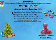 Keluarga Besar Diskoperindag Kabupaten Lembata Mengucapkan Selamat Natal dan Tahun Baru