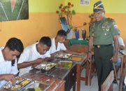 Danrem 161/WS Tinjau Makan Gratis di SMA Negeri 1 Kupang Tengah