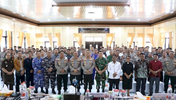 Kapolda NTT Tatap Muka dengan Personel Polres Rote Ndao, TNI, Lanal dan Tokoh Masyarakat