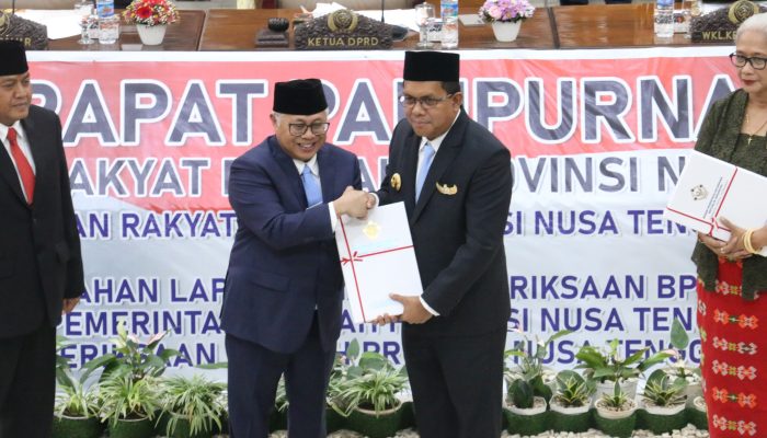 10 Tahun Berturut-turut, Pemprov NTT kembali Raih Opini WTP dari BPK RI
