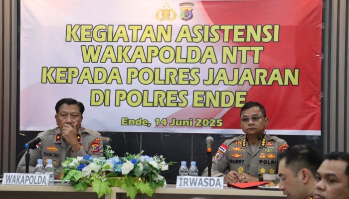 Wakapolda NTT Pimpin Asistensi di Polres Ende