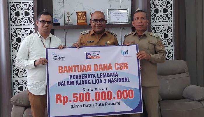 Bank NTT Serahkan Bantuan CSR Rp 500 Juta untuk Mendukung Persebata Lembata di Liga 3 Nasional